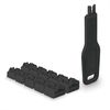 Lindy 47891 Schnittstellenblockierung Schnittstellenblockierung + Schlüssel RJ-45 Schwarz Acrylnitril-Butadien-Styrol (ABS) 10 Stück(e)_thumb_1