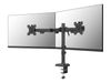 Neomounts DS60-600BL2 mounting kit - full-motion - for 2 monitors - black_thumb_1