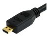 StarTech.com 2m High Speed HDMI Cable with Ethernet HDMI to HDMI Micro - HDMI with Ethernet cable - 2 m_thumb_4