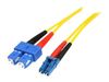 StarTech.com 1m Fiber Optic Cable - Single-Mode Duplex 9/125 - LSZH - LC/SC - OS1 - LC to SC Fiber Patch Cable (SMFIBLCSC1) - Netzwerkkabel - 1 m_thumb_1
