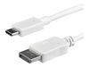 StarTech.com 3ft/1m USB C to DisplayPort 1.2 Cable 4K 60Hz, USB-C to DisplayPort Adapter Cable HBR2, USB Type-C DP Alt Mode to DP Monitor Video Cable, Compatible with Thunderbolt 3, White - USB-C Male to DP Male (CDP2DPMM1MW) - external video adapter - ST_thumb_3