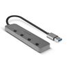 Lindy 43309 Schnittstellen-Hub USB 3.2 Gen 1 (3.1 Gen 1) Type-A 5 Mbit/s Grau_thumb_2