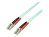 StarTech.com 5m Fiber Optic Cable - 10 Gb Aqua - Multimode Duplex 50/125 - LSZH - LC/LC - OM3 - LC to LC Fiber Patch Cable - patch cable - 5 m - aqua_thumb_2