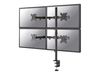 Neomounts FPMA-D550D4 mounting kit - full-motion - for 4 flat panels - black_thumb_1