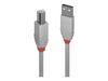 Cable Lindy USB 2.0 to USB-B 3m Grey_thumb_1
