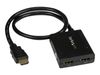 StarTech.com HDMI Cable Splitter - 2 Port - 4K 30Hz - Powered - HDMI Audio / Video Splitter - 1 in 2 Out - HDMI 1.4 - video/audio splitter - 2 ports_thumb_1