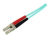 StarTech.com 1m Fiber Optic Cable - 10 Gb Aqua - Multimode Duplex 50/125 - LSZH - LC/SC - OM3 - LC to SC Fiber Patch Cable - Patch-Kabel - 1 m - Aquamarin_thumb_3