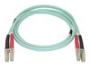 StarTech.com Aqua OM4 Duplex Multimode Fiber - 1m / 3 ft - 100 Gb - 50/125 - OM4 Fiber - LC to LC Fiber Patch Cable (450FBLCLC1) - network cable - 1 m - aqua_thumb_7