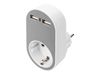Digitus Universal socket adapter DA-70617 - 2x USB-A / earthed socket_thumb_1