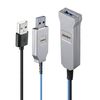 Lindy 43345 USB Kabel USB 3.2 Gen 1 (3.1 Gen 1) 30 m USB A 2 x USB A 5 Gbit/s Blau, Silber_thumb_1