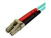StarTech.com 7 m OM4 LC to LC Multimode Duplex Fiber Optic Patch Cable - Aqua - 50/125 - Fiber Optic Cable - 40/100Gb - LSZH (450FBLCLC7) - patch cable - 7 m - aqua_thumb_4