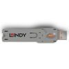 Lindy 40623 Schnittstellenblockierung Türblockierschlüssel USB Typ-A Orange Acrylnitril-Butadien-Styrol (ABS) 1 Stück(e)_thumb_2