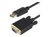 StarTech.com 3ft DisplayPort to VGA Adapter Cable - 1920x1200 - Active DisplayPort (DP) Computer or Laptop to VGA Monitor or TV Display (DP2VGAMM3B) - video converter - black_thumb_1