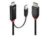 Lindy adapter cable 41500 - HDMI + USB-A / DisplayPort - 3 m_thumb_2
