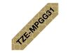 Brother laminiertes Schriftband P-Touch TZe-MPGG31 - 12 mm x 4 m - Schwarz auf Gold_thumb_2
