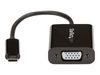 StarTech.com USB-C to VGA Adapter - Black - 1080p - Video Converter For Your MacBook Pro - USB C to VGA Display Dongle (CDP2VGA) - external video adapter - black_thumb_2