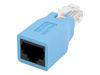 StarTech.com Cisco Console Rollover Adapter for RJ45 Ethernet Cable - Network adapter cable - RJ-45 (M) to RJ-45 (F) - blue - ROLLOVER - network adapter cable - blue_thumb_2