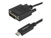 StarTech.com 3.3 ft / 1 m USB-C to DVI Cable - USB Type-C Video Adapter Cable - 1920 x 1200 - Black (CDP2DVIMM1MB) - external video adapter_thumb_1