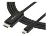 StarTech.com Mini DisplayPort to HDMI Adapter Cable - mDP to HDMI Adapter with Built-in Cable - Black - 3 m (10 ft.) - Ultra HD 4K 30Hz (MDP2HDMM3MB) - video cable - 3 m_thumb_4