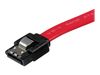 StarTech.com 12in Latching SATA Cable - SATA cable - Serial ATA 150/300/600 - SATA (R) to SATA (R) - 1 ft - latched - red - LSATA12 - SATA cable - 30 cm_thumb_3