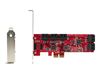 StarTech.com PCIe SATA Controller Karte - 10 Port SATA 3 Erweiterungskarte/Kontroller - 6Gbit/s - Full- und Low-Profile Blende - PCI Express Festplatten kontroller/Adapter (10P6G-PCIE-SATA-CARD) - Speicher-Controller - SATA 6Gb/s - PCIe 2.0 x2_thumb_3