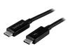 StarTech.com 20Gbps Thunderbolt 3 Cable - 6.6ft/2m - Black - 4K 60Hz - Certified TB3 USB-C to USB-C Charger Cord w/ 100W Power Delivery (TBLT3MM2M) - Thunderbolt cable - 2 m_thumb_3