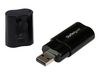StarTech.com USB Sound Card - 3.5mm Audio Adapter - External Sound Card - Black - External Sound Card (ICUSBAUDIOB) - sound card_thumb_1