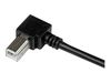 StarTech.com 3m USB 2.0 A to Right Angle B Cable Cord - 3 m USB Printer Cable - Right Angle USB B Cable - 1x USB A (M), 1x USB B (M) (USBAB3MR) - USB cable - USB Type B to USB - 3 m_thumb_5