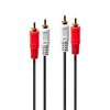 Lindy 35662 Audio-Kabel 3 m 2 x RCA Schwarz, Rot, Weiß_thumb_1