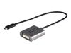 StarTech.com USB C to DVI Adapter, 1920x1200p, USB-C to DVI-D Adapter, USB Type C to DVI Monitor, Video Converter, Thunderbolt 3 Compatible, USB-C to DVI Dongle, 12" Long Attached Cable - USB C Display Adapter (CDP2DVIEC) - video adapter - 24 pin USB-C to_thumb_1