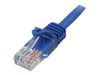 StarTech.com 2m Blue Cat5e / Cat 5 Snagless Patch Cable - patch cable - 2 m - blue_thumb_2