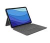 Logitech Tablet Case with Keyboard Combo Touch - Apple iPad Pro 11" 1st - 5th Gen - Gray_thumb_2