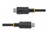 StarTech.com 50cm DisplayPort 1.2 Kabel mit Verriegelung (Stecker/Stecker) - DP 4k Audio- / Videokabel Kabel - Schwarz - DisplayPort-Kabel - 50 cm_thumb_5