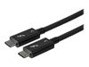 StarTech.com 0.8m/2.7ft Thunderbolt 3 to Thunderbolt 3 Cable - 40Gbps - Certified TB3 - USB C Compatible - Active - 100W PD (TBLT34MM80CM) - Thunderbolt cable - 80 cm_thumb_8