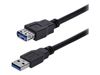 StarTech.com 1m Black SuperSpeed USB 3.0 Extension Cable A to A - Male to Female USB 3 Extension Cable Cord 1 m (USB3SEXT1MBK) - USB extension cable - USB Type A to USB Type A - 1 m_thumb_1