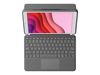 Logitech Combo Touch - keyboard and folio case - with trackpad - QWERTZ - German - graphite_thumb_2