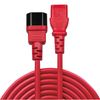 Lindy 30476 Stromkabel Schwarz, Rot 0,5 m C14-Koppler C13-Koppler_thumb_2