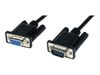 StarTech.com 2m Black DB9 RS232 Serial Null Modem Cable F/M - DB9 Male to Female - 9 pin Null Modem Cable - 1x DB9 (M), 1x DB9 (F), Black - null modem cable - 2 m_thumb_1