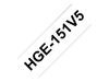 Brother HGE-151V5 - laminiertes Band - 5 Kassette(n) - Rolle (2,4 cm x 8 m)_thumb_2