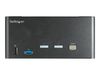 StarTech.com 2 Port DisplayPort KVM Switch - 4K 60 Hz UHD HDR - DP 1.2 KVM Umschalter mit USB 3.0 Hub mit 2 Anschlüssen (5 Gbit/s) und 4x USB 2.0 HID Anschlüssen, Audio - Hotkey - TAA (SV231TDPU34K) - KVM-/Audio-Switch - 2 Anschlüsse - TAA-konform_thumb_2