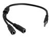 StarTech.com 4 Position to 2x 3 Position 3.5mm Headset Splitter Adapter - headset splitter - 20 cm_thumb_2