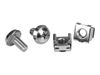 StarTech.com M6 Screws and Cage Nuts - 100 Pack - M6 Mounting Screws and Cage Nuts for Server Rack and Cabinet - Silver (CABSCREWM62) - rack screws and nuts_thumb_1