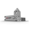 Lindy 40454 Schnittstellenblockierung Schnittstellenblockierung + Schlüssel USB Typ-A Weiß Acrylnitril-Butadien-Styrol (ABS) 5 Stück(e)_thumb_1