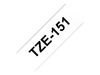 Brother laminated tape TZe-151 - Black on clear_thumb_1