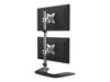StarTech.com Vertical Dual Monitor Stand - Free Standing Height Adjustable Stacked Desktop Monitor Stand up to 27 inch VESA Mount Displays - stand_thumb_2