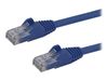 StarTech.com 3m Cat6 Gigabit Snagless RJ45 UTP Patchkabel - Cat 6 Netzwerkkabel mit Schutzmanschette - Blau - Patch-Kabel - 3 m - Blau_thumb_1