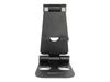 StarTech.com Phone and Tablet Stand, Foldable Universal Mobile Device Holder for Smartphones & Tablets, Adjustable Multi-Angle Viewing Ergonomic Cell Phone Stand for Desk, Portable, Black - Foldable Phone Holder (USPTLSTNDB) - desktop stand for cellular p_thumb_2