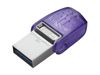 Kingston USB-Stick DataTraveler microDuo 3C - USB 3.2 Gen 1 (3.1 Gen 1) - 256 GB - Violett/Edelstahl_thumb_2