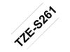 Brother TZeS261 - 36 mm - Schwarz auf Weiß_thumb_1