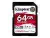 Kingston Canvas React Plus - Flash-Speicherkarte - 64 GB - SDXC UHS-II_thumb_1